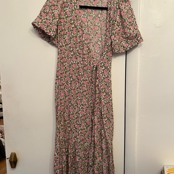 Sezane Laura dress, peonies print - Picture 4 of 7